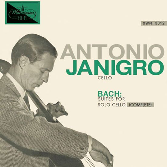BACH: SUITES FOR SOLO CELLO (COMPLETE)/ ANTONIO JANIGRO [안토니오 야니그로: 바흐 무반주 첼로 전집]