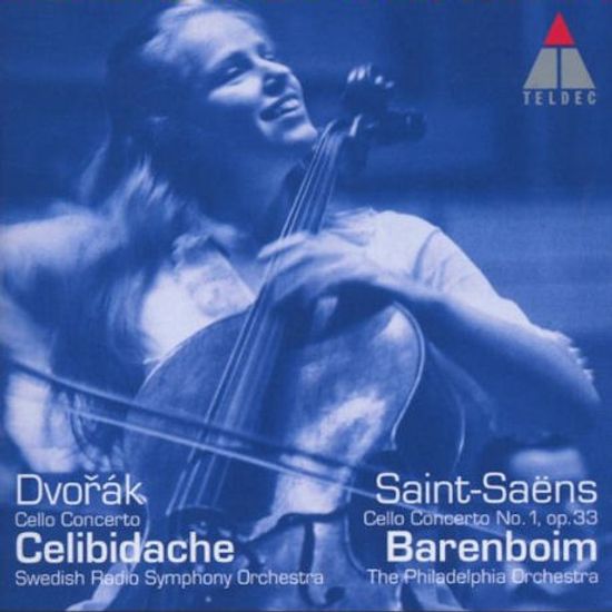 CELLO CONCERTO/ JACQUELINE DU PRE, DANIEL BARENBOIM, SERGIU CELIBIDACHE [드보르작 & 생상스: 첼로 협주곡 - 재클린 뒤 프레]
