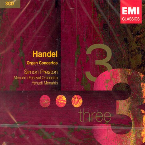 ORGAN CONCERTOS/ SIMON PRESTON/ YEHUDI MENUHIN [헨델 오르간협주곡집: 메뉴힌]