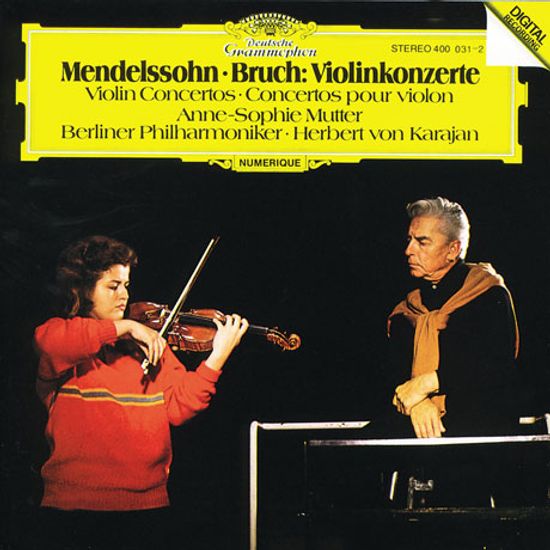 VIOLIN CONCERTOS/ ANNE-SOPHIE MUTTER, HERBERT VON KARAJAN [멘델스존 & 브루흐: 바이올린 협주곡 - 무터 & 카라얀]