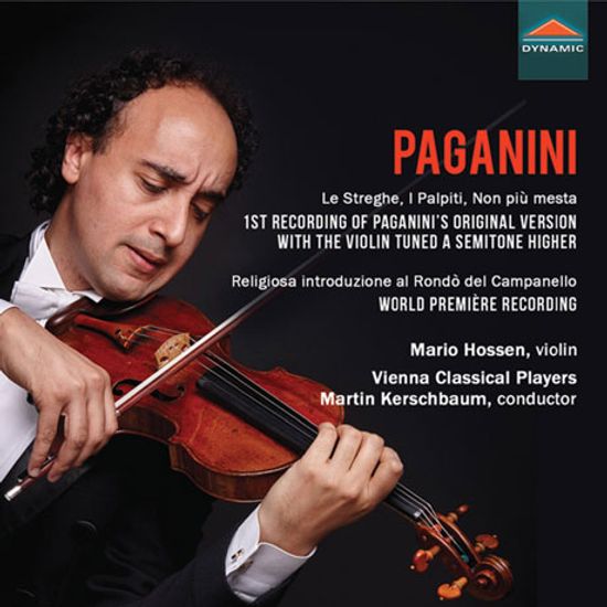 WORKS FOR VIOLIN AND ORCHESTRA/ MARIO HOSSEN, MARTIN KERSCHBAUM [파가니니: 종교적인 서주와 종소리 론도, 소나타와 변주, 마법사 외 - 마리오 호센]