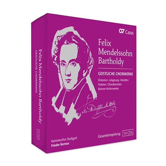 SACRED CHORAL WORKS/ FRIEDER BERNIUS [멘델스존: 종교 합창음악 에디션 - 슈투트가르트 실내 합창단]