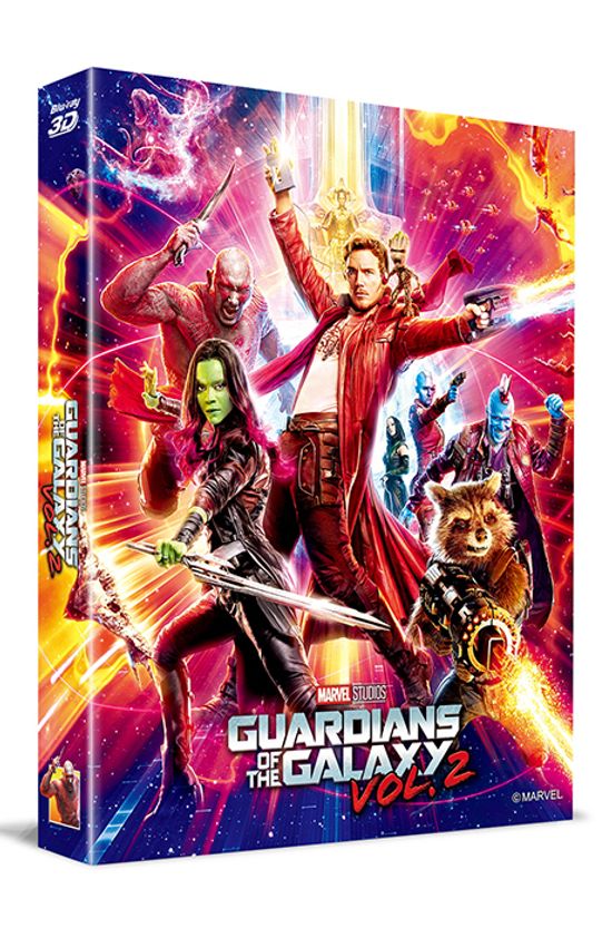 가디언즈 오브 갤럭시 2 [3D+2D] [렌티큘러 풀슬립 스틸북 한정판] [GUARDIANS OF THE GALAXY VOL.2]