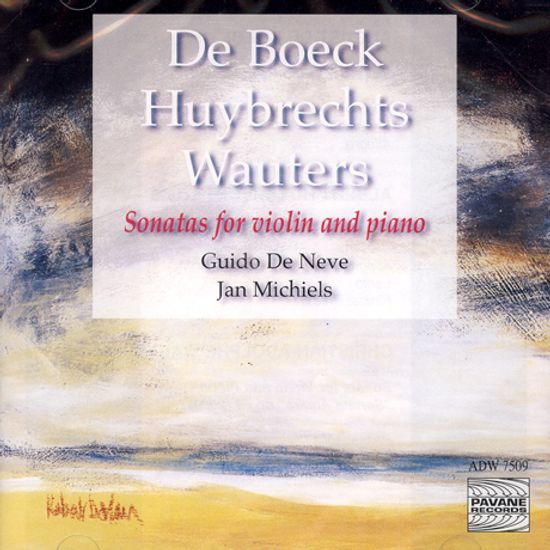SONATAS FOR VIOLIN AND PIANO/ GUIDO DE NEVE/ JAN MICHIELS