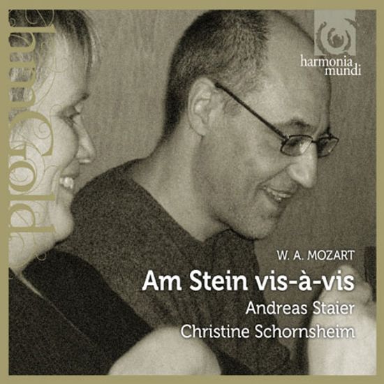 AM STEIN VIS-A-VIS/ CHRISTINE SCHORNSHEIM, ANDREAS STAIER [HM GOLD] [모차르트: 네 손을 위한 소나타와 소곡 - 슈타이어 & 쇤스하임]