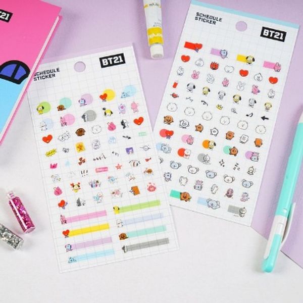 BT21 스케줄스티커