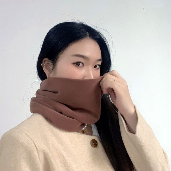 [아일렌] 플리스 넥워머(브라운)