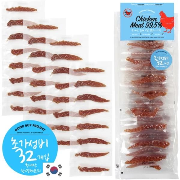 오래오래프로젝트 초대용량 순수 닭스틱 32개입 368g