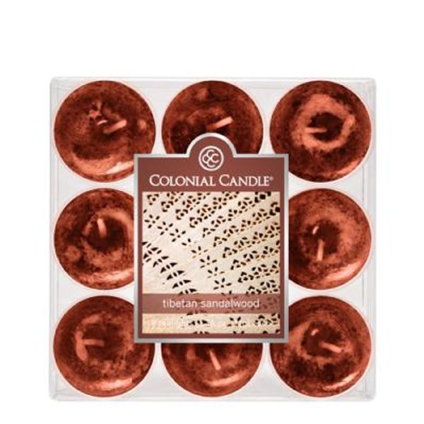 COLONIAL CANDLE 1866 티라이트 9pk 캔들 티벳의 백단향