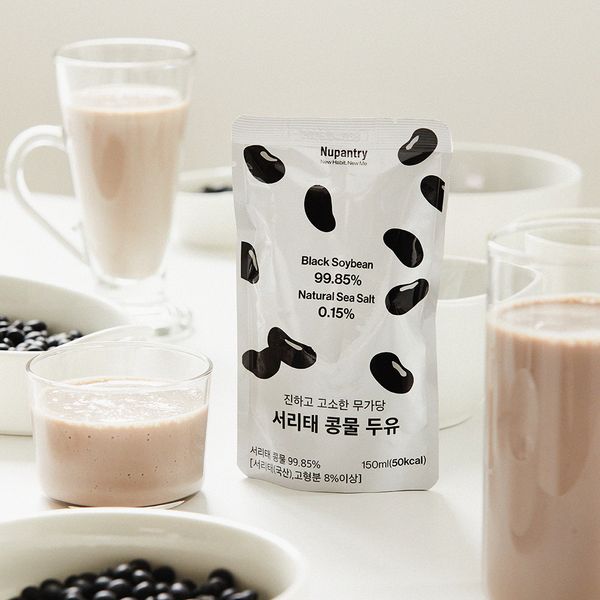 누팬트리 서리태 콩물두유 무가당 검은콩 150ml 15개