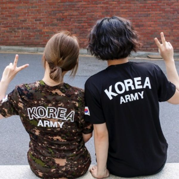 ROKA 로카티 기능성 반팔티 디지털 곰신선물 밀리터리