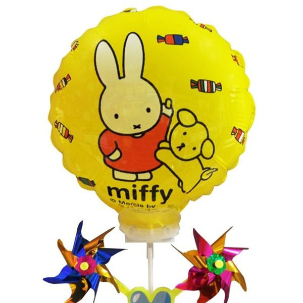 미피원형옐로우 캐릭터바람개비풍선(WFFQ6BX)