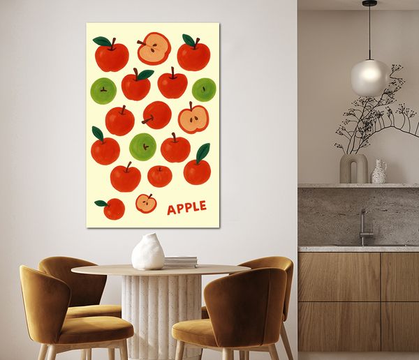 팝아트 사과 과일 인테리어 그림 생기 거실 주방 액자