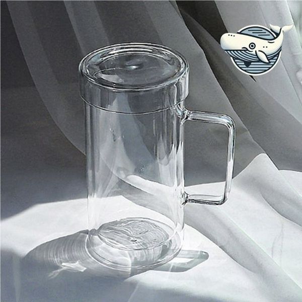 투명 내열 유리컵 뚜껑 맥주 전용 700ml(WFH88MM)
