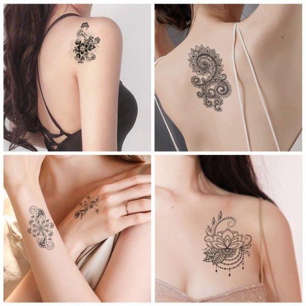 12장 몽땅 타투 워터밤 스티커 문신 바다 포인트 미니
