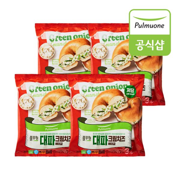 풀무원 대파크림치즈 베이글(3개입) x 4개
