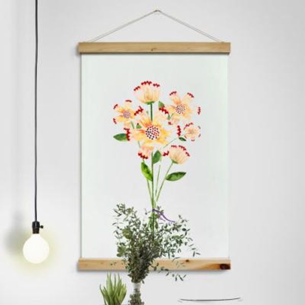 cp686-우드스크롤_60CmX90Cm-꽃으로전하는마음대형