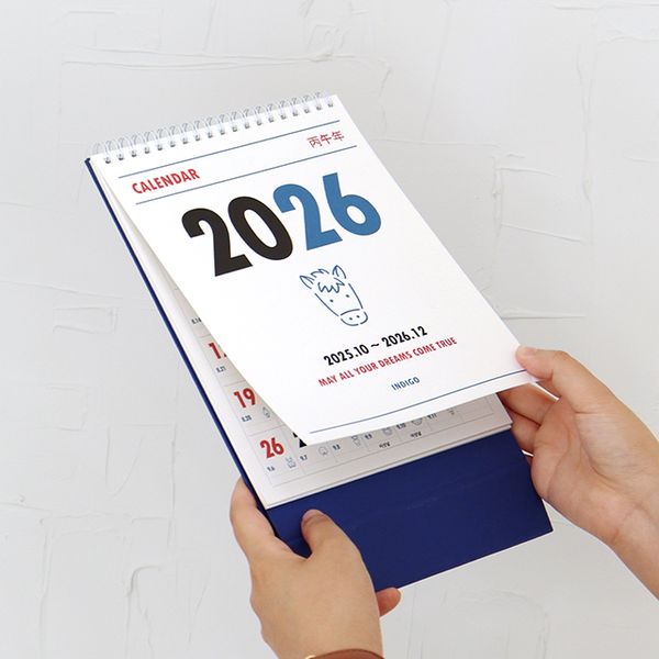 2026 루나 옛날 음력 탁상 달력 (절기 데스크 캘린더)