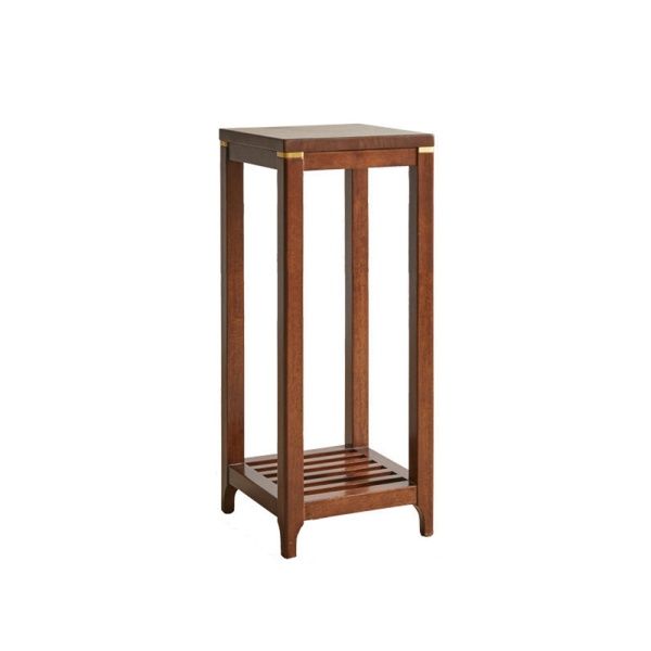 원목 2단 사각 화분 진열대 (78cm) (월넛)