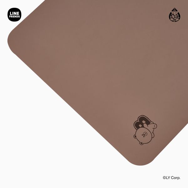 가네샤요가매트 라인프렌즈 에디션 브라운 5mm