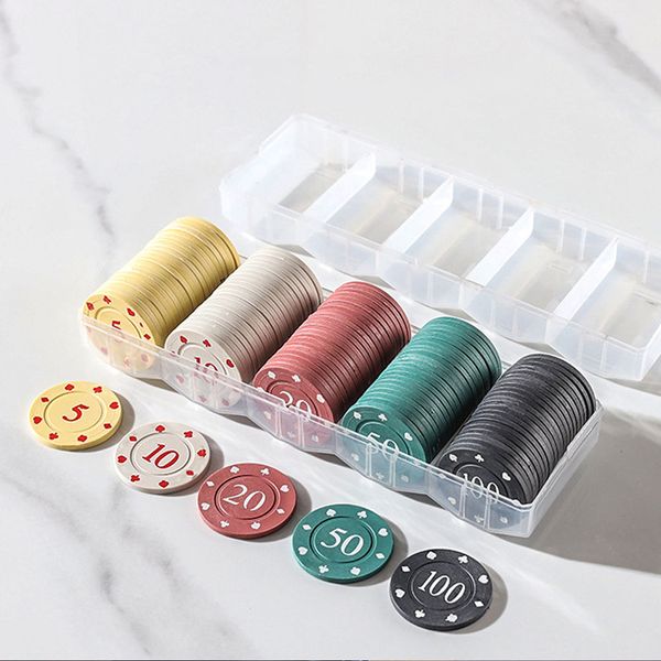 카지노칩 5색 포커침 홀덤침 라스베가스 100p B1109