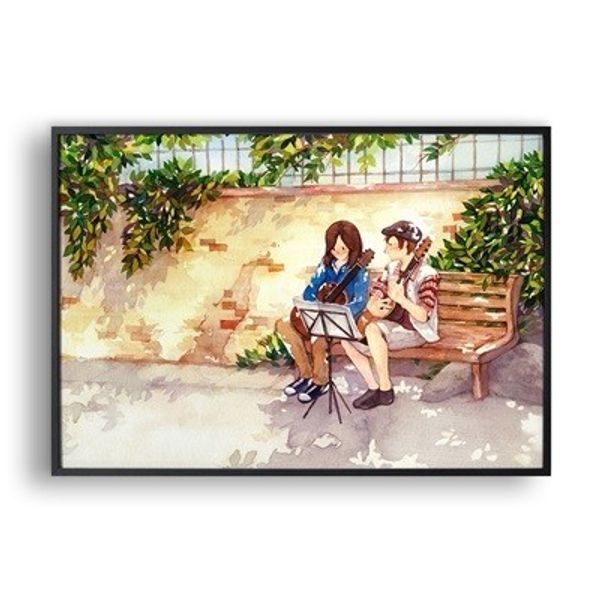 음악이 울리는 거리에서 / 일러스트 액자