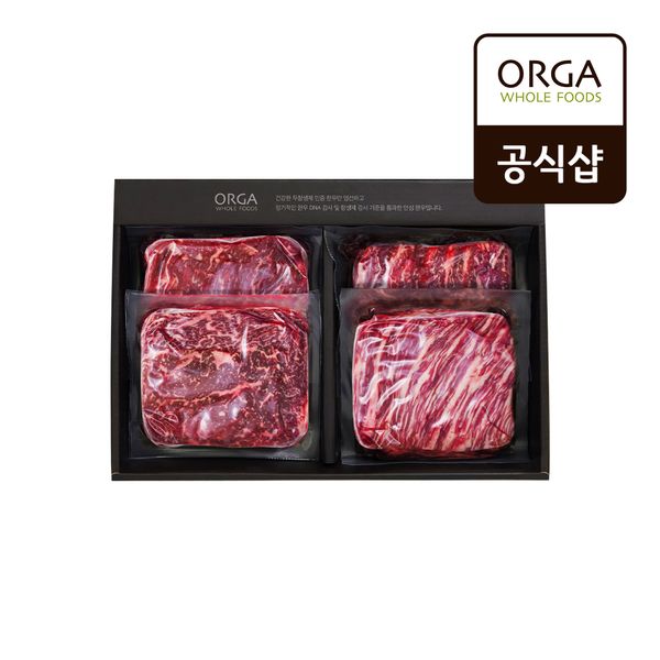 [올가] 무항생제 리얼 안심 한우 구이 혼합세트