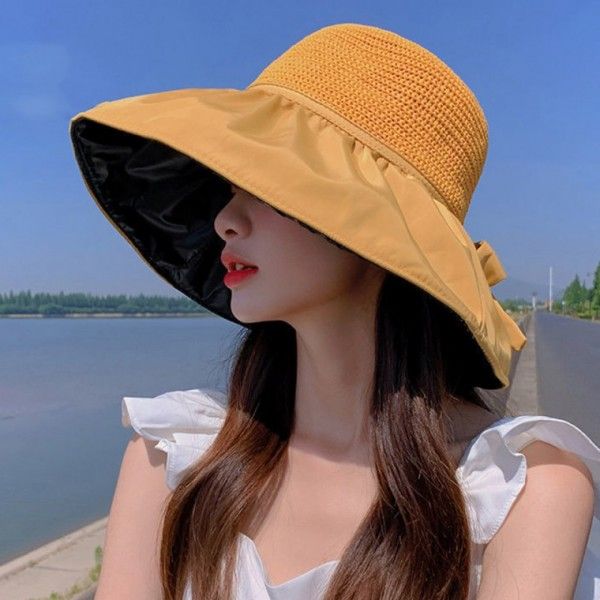 무지 코팅 돌돌이모자 돌돌이썬캡 여름모자