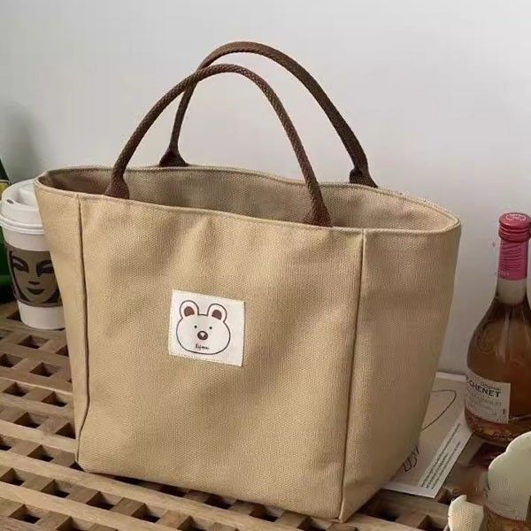 베어 똑딱 러블리 에코백 토트백