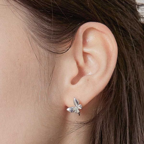 제이로렌 나비 원터치 실버 귀걸이 M03982