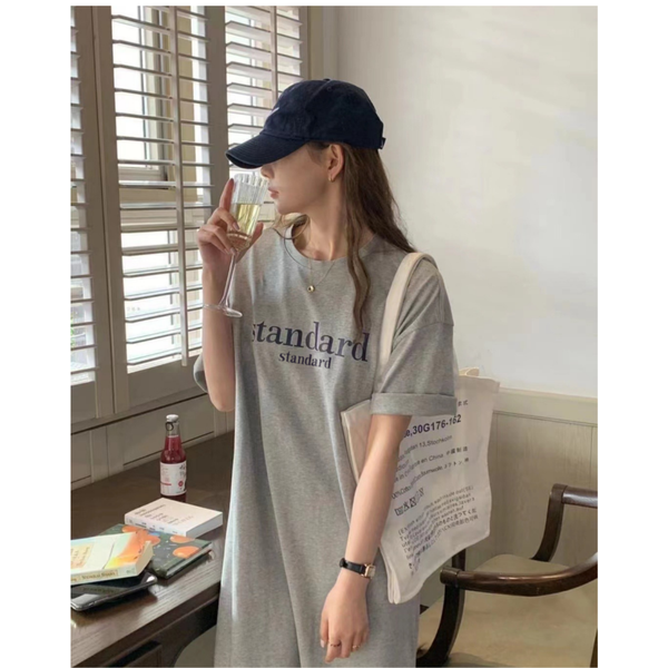 스탠다드 원피스 롱티 데일리 캐주얼 하객룩
