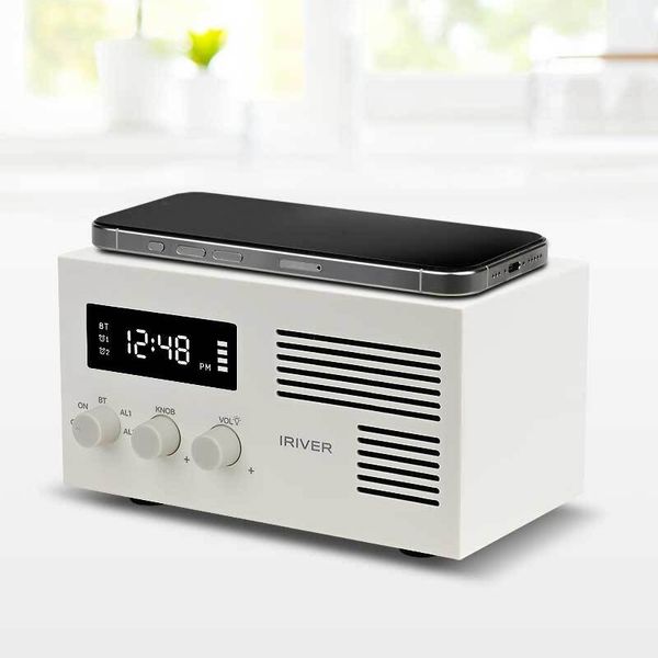 아이리버 고속 무선충전 시계 스피커 DESK ISW-RS01