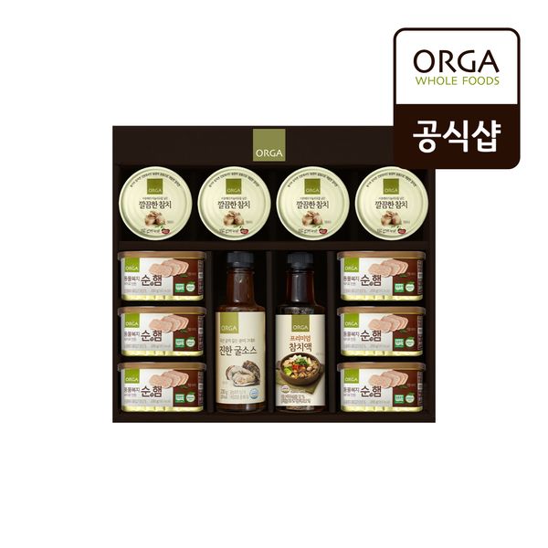 [올가] ORGA동물복지순햄/참치캔/조미료 혼합선물세트