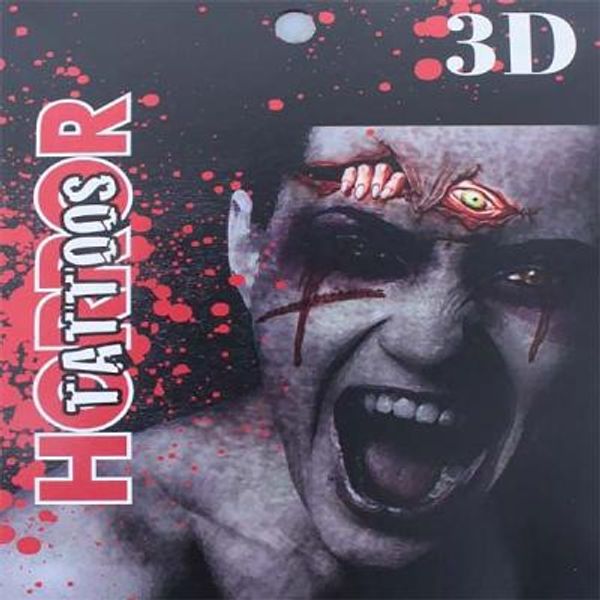 리얼 3D 호러 타투 14 (이마에서 손이랑 눈)
