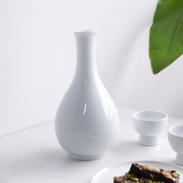 늘 설화 국산 물레 백자 도자기 술병 막걸리병 880ml