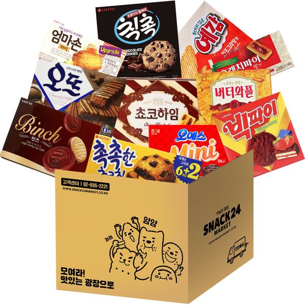 스낵24 탕비실 사무실 대용량 박스과자세트 11P