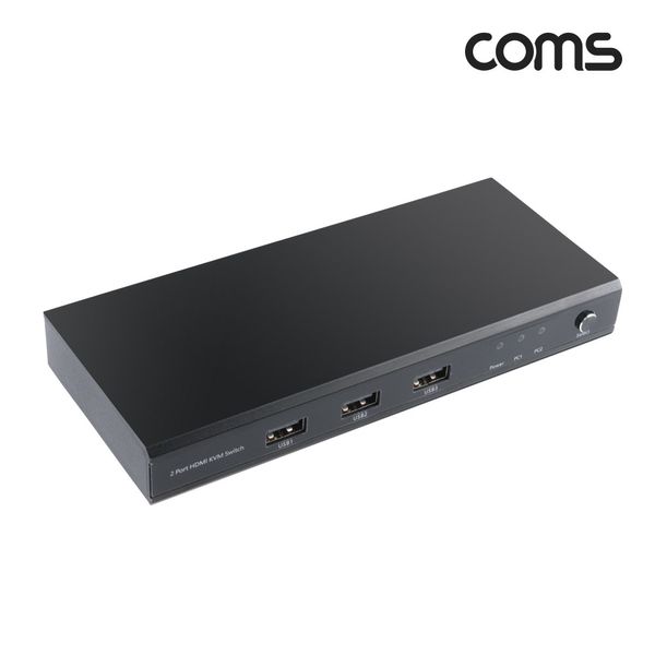2포트 HDMI KVM 스위치2x1 4K PC 2대 연결