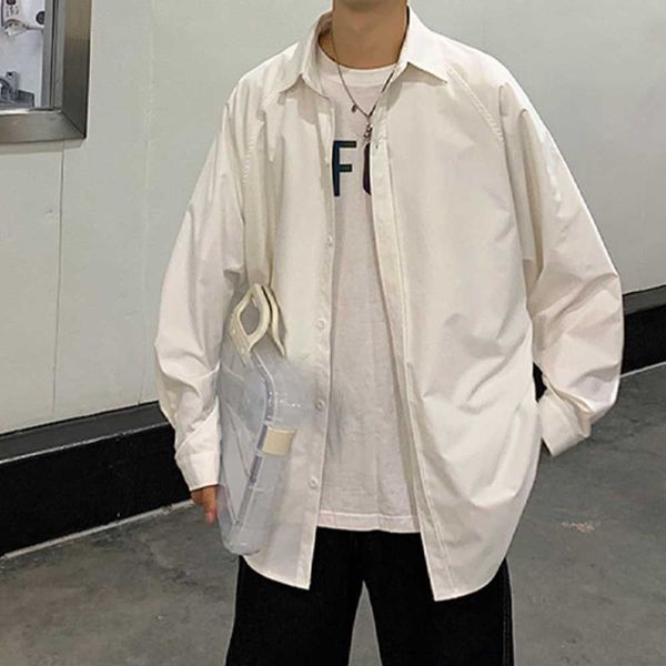 남자 오버핏 긴팔 셔츠 레이어드 남방