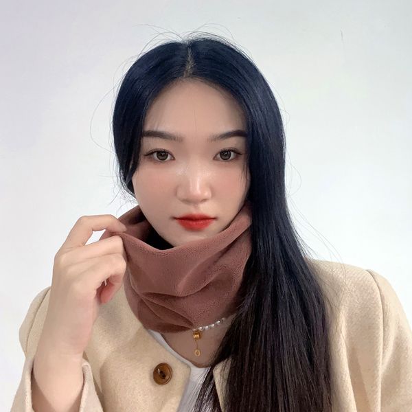 [아일렌] 플리스 넥워머(브라운)