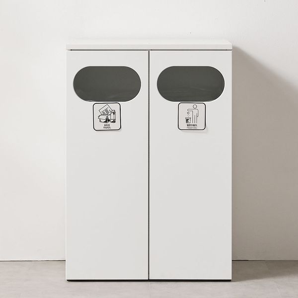 스톤 휴지통 수납장 분리수거함 3칸 (착불)