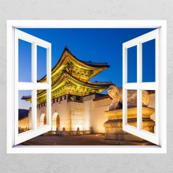 cc209-광화문앞에서_창문그림액자