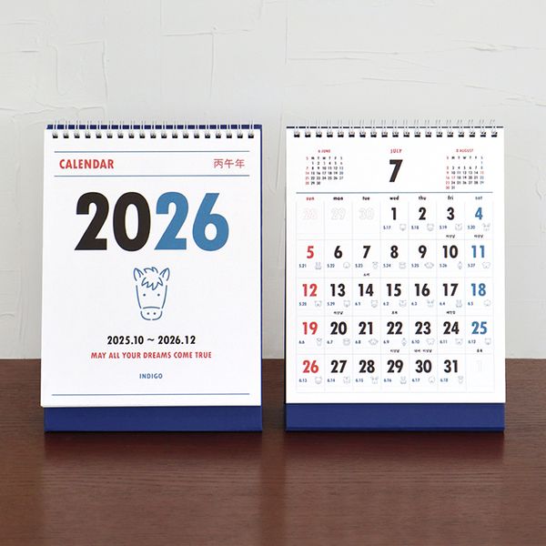 2026 루나 옛날 음력 탁상 달력 (절기 데스크 캘린더)