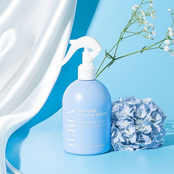 일비아 뿌리는 다리미 섬유탈취제 코튼블루(400ml)