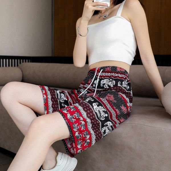 코끼리 냉장고 반바지 여성 여름 몸빼 바지