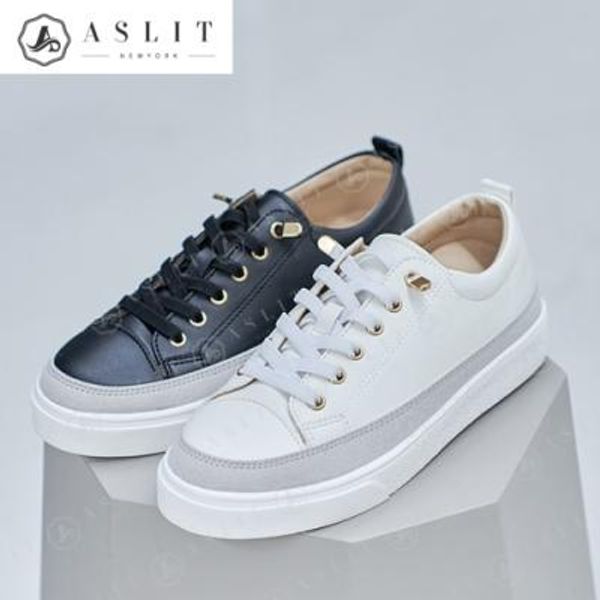 [애슬릿]미들 라인 여성 통굽 스니커즈 운동화 3.5cm