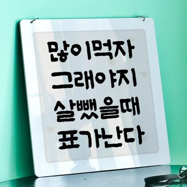 ny796-행잉액자_다이어트자극문구(사각중형)