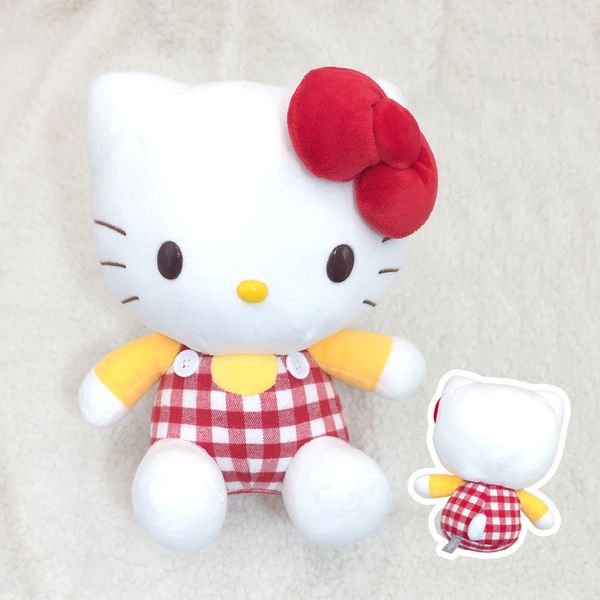 산리오 헬로키티 중형인형 레드패턴 25cm