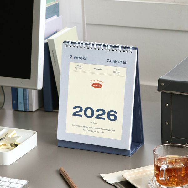 아이코닉 2026 플로우 데스크 캘린더 탁상달력