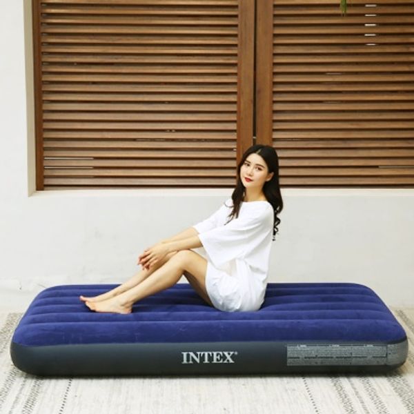 인텍스 듀라빔 에어매트+발펌프세트(수퍼싱글) (네이