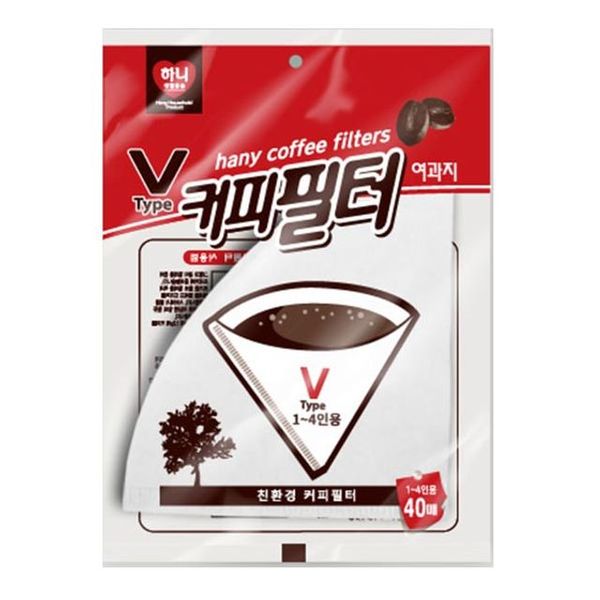 하니 브이형 커피필터 40매(WFG1PM0)